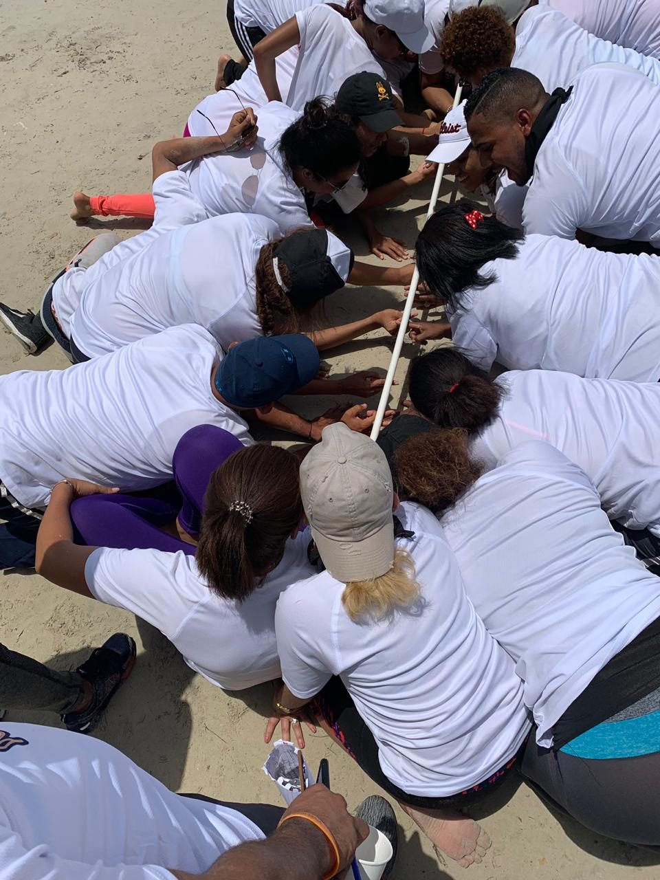 Team building en la playa