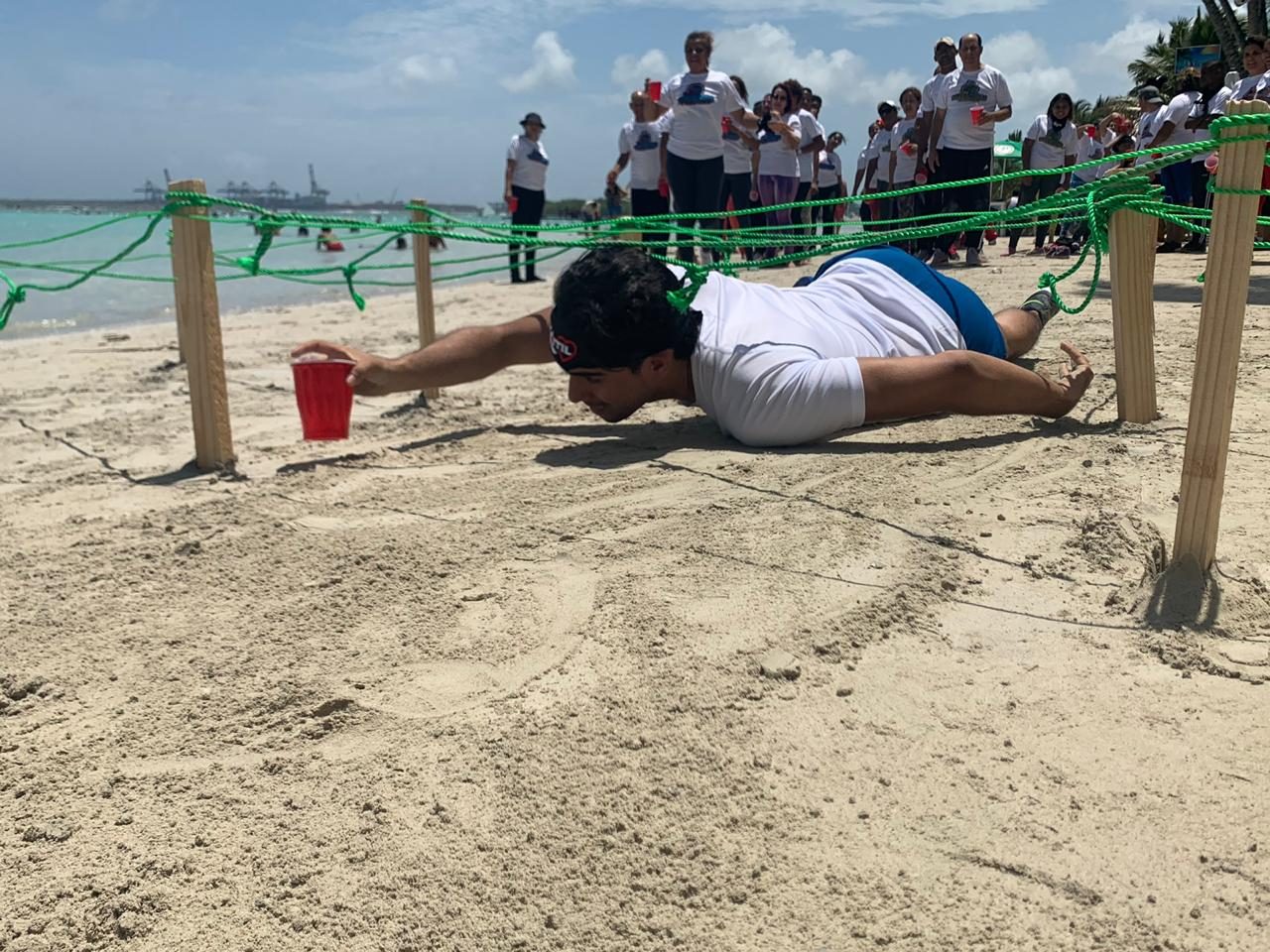 Reto físico en la arena